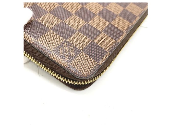 Cartera Zippy Damier marrón Louis Vuitton Castaño - vista 6