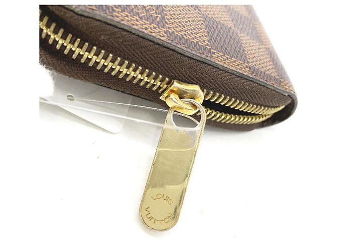 Cartera Zippy Damier marrón Louis Vuitton Castaño - vista 7