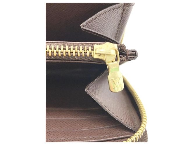 Cartera Zippy Damier marrón Louis Vuitton Castaño - vista 9