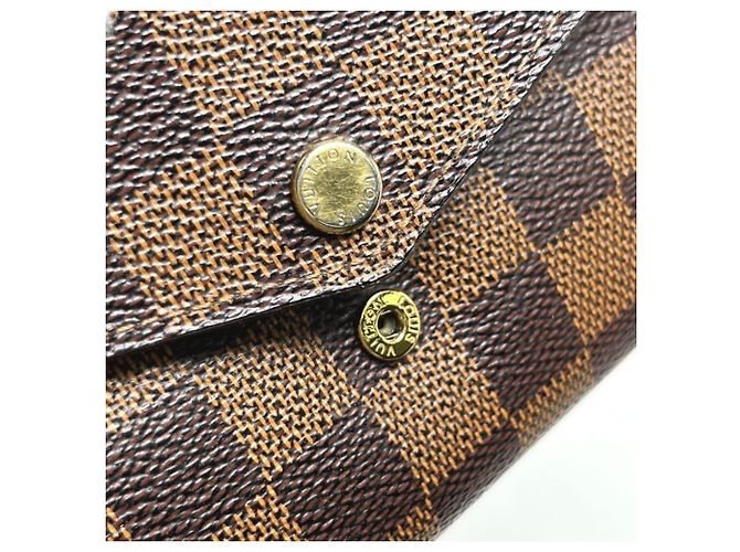 Cartera Larga Ébano Louis Vuitton Damier ebene - vista 10
