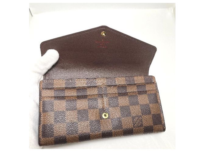 Cartera Larga Ébano Louis Vuitton Damier ebene - vista 3