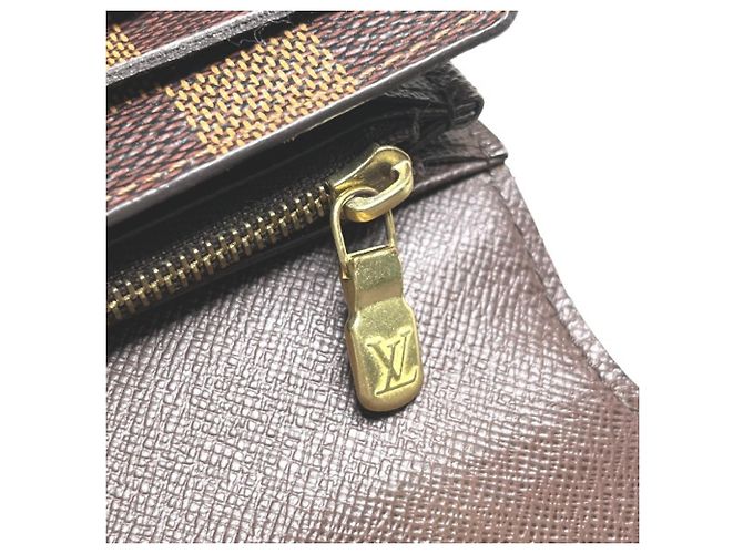 Cartera Larga Ébano Louis Vuitton Damier ebene - vista 9