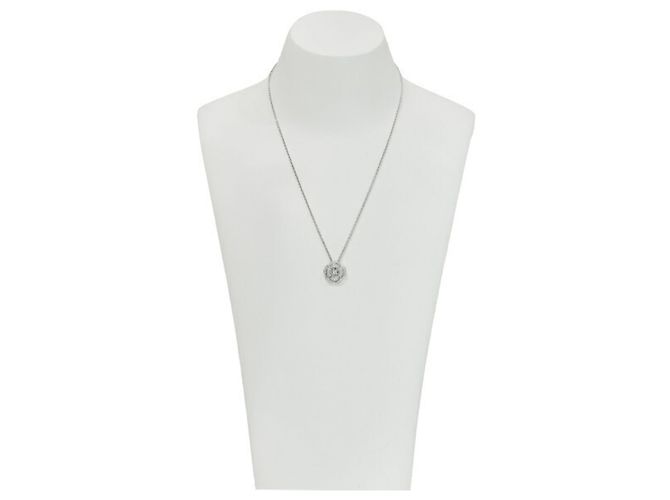Collar de Oro Blanco K18WG Camelia de Chanel - vista 2