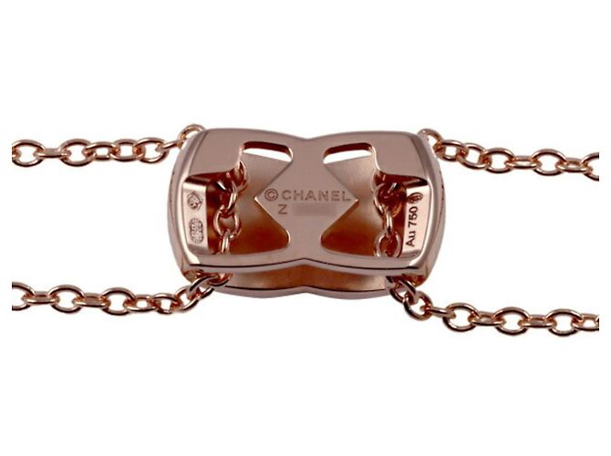 Collana Chanel Coco Crush K18PG in oro rosa - vista 3