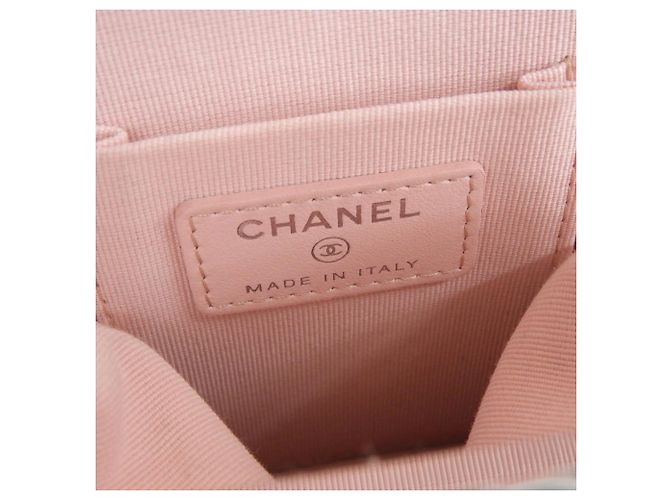 Borsa a spalla in pelle bianca Chanel Bianco - vista 6