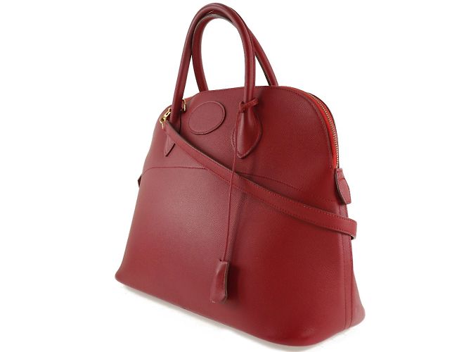 Hermès Borsa Hermes Bolide 37 in rosso Cushbel - vista 2