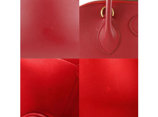 Hermès Borsa Hermes Bolide 37 in rosso Cushbel - vista 7