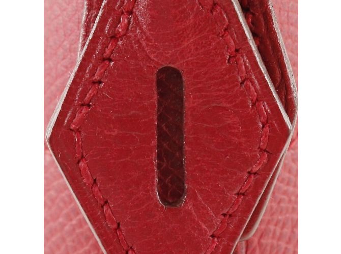 Hermès Borsa Hermes Bolide 37 in rosso Cushbel - vista 8