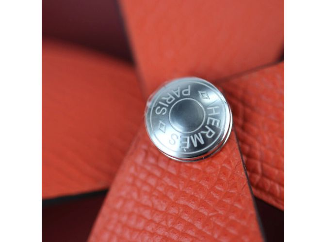 Hermès Moulin à vent Hermes Petit H Epsom Bois - vue 5