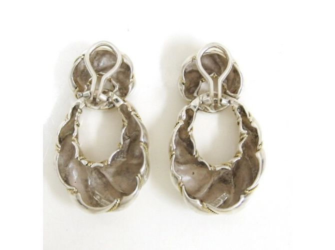 Tiffany & Co Orecchini combinati a forma di anello in corda attorcigliata Tiffany - vista 2