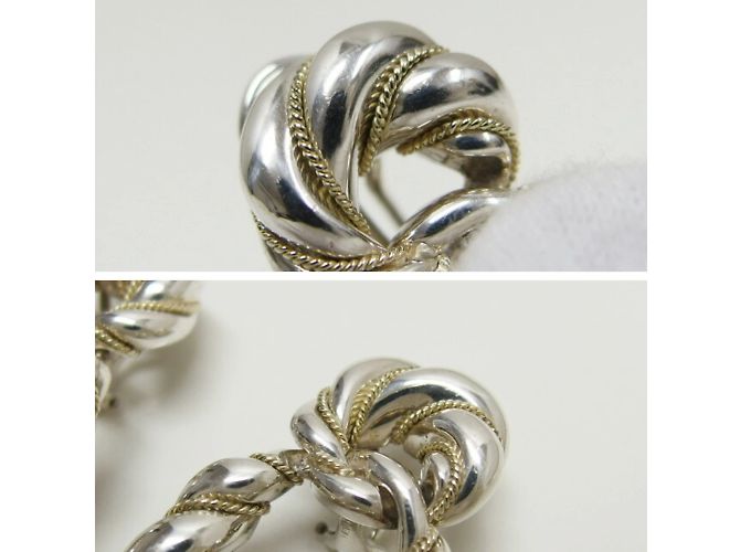 Tiffany & Co Orecchini combinati a forma di anello in corda attorcigliata Tiffany - vista 8