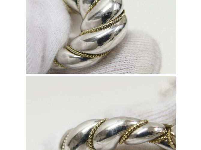 Tiffany & Co Orecchini combinati a forma di anello in corda attorcigliata Tiffany - vista 9