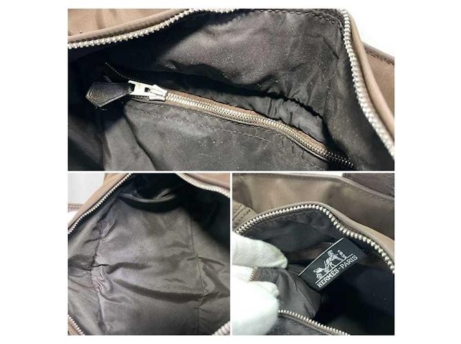 Hermès Borsa Tote PM Acapulco Hermes Marrone Argento - vista 10