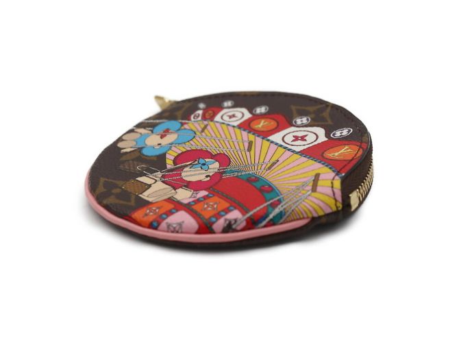 Portamonete Louis Vuitton Monogram Ron Vivienne Marrone Multicolore Monogramma - vista 3