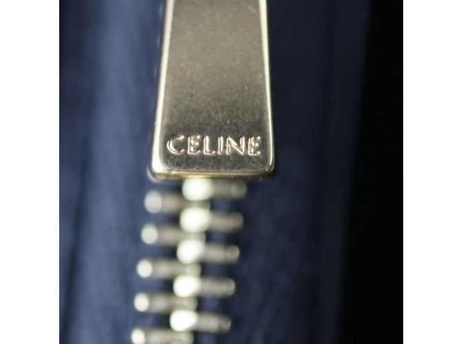 Céline Celine schwarze Kalbleder Bi-Fold Geldbörse - Ansicht 9