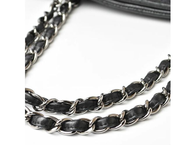Chanel schwarze lackleder Tragetasche - Ansicht 6