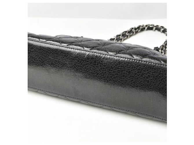 Chanel schwarze lackleder Tragetasche - Ansicht 7
