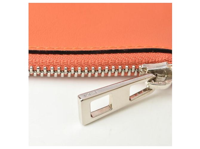 Clutch in pelle Coral Loewe Corallo - vista 3