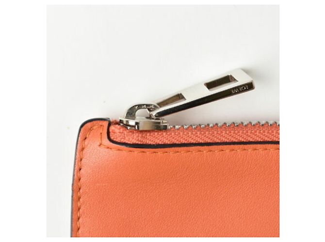 Clutch in pelle Coral Loewe Corallo - vista 4