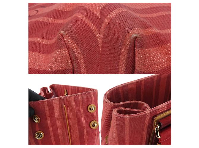 Borsa tote Louis Vuitton Plan Soleil Cabas PM M94146 Rosso - vista 4