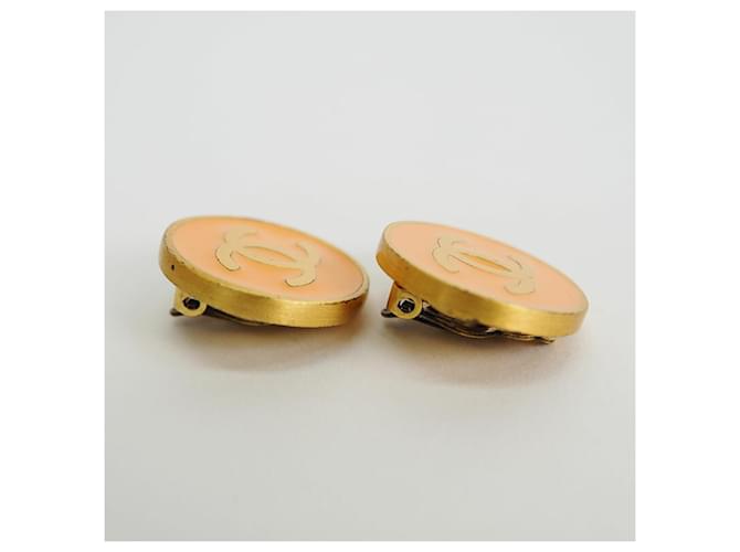 Orecchini Earcuff Chanel Coco Nero Arancione - vista 2