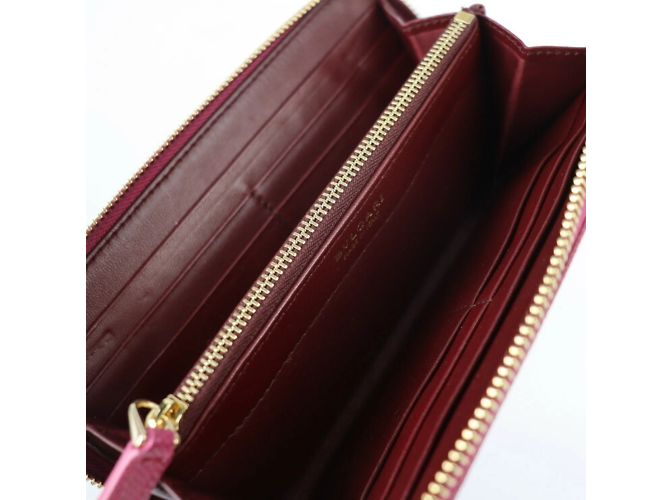 Bulgari Bvlgari Amethyst Leder-Münzgeldbörse Pink Lila - Ansicht 6