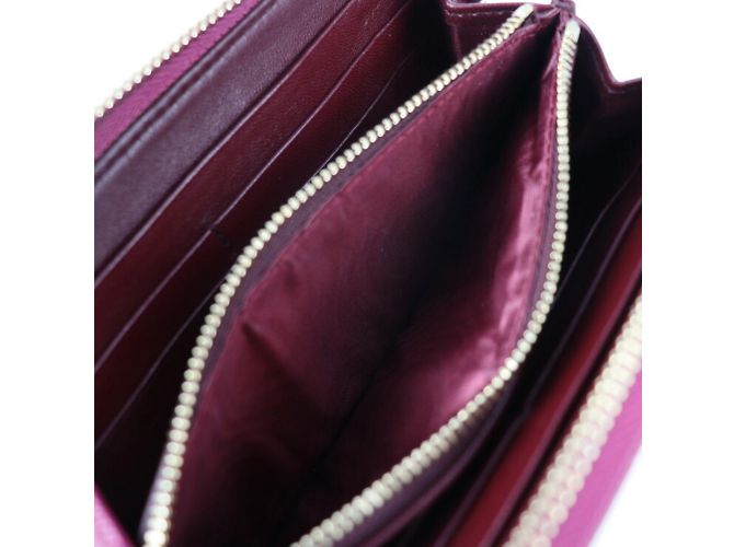 Bulgari Bvlgari Amethyst Leder-Münzgeldbörse Pink Lila - Ansicht 7