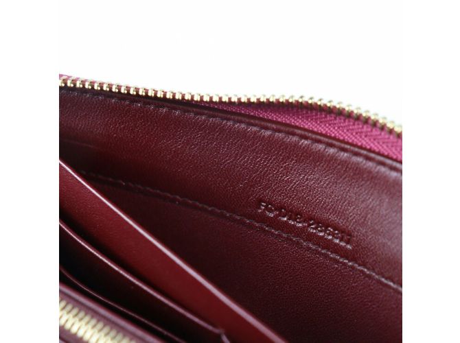 Bulgari Bvlgari Amethyst Leder-Münzgeldbörse Pink Lila - Ansicht 8