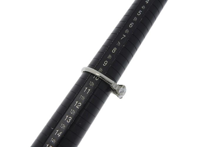 Harry Winston Platinring mit rundem Diamant - Ansicht 5