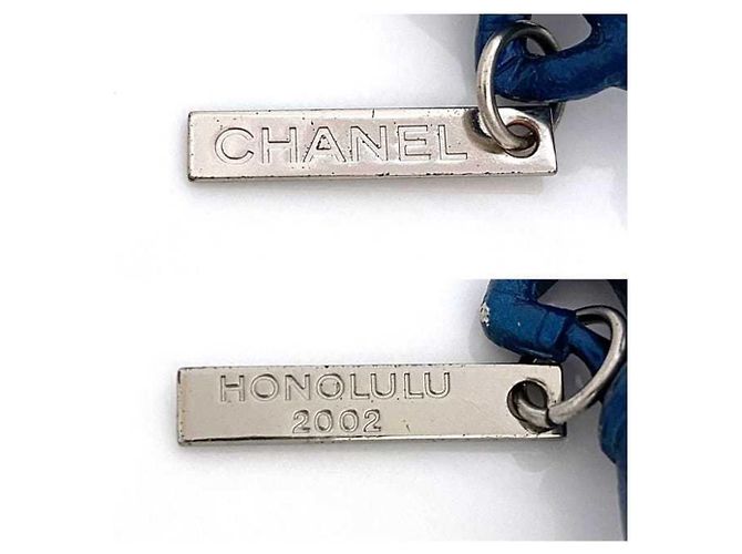 Collana lunga Chanel Mademoiselle Doll Argento Blu - vista 10