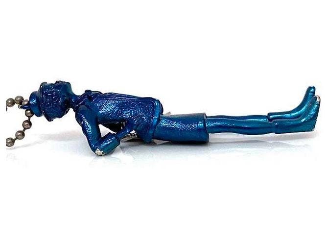 Collana lunga Chanel Mademoiselle Doll Argento Blu - vista 5