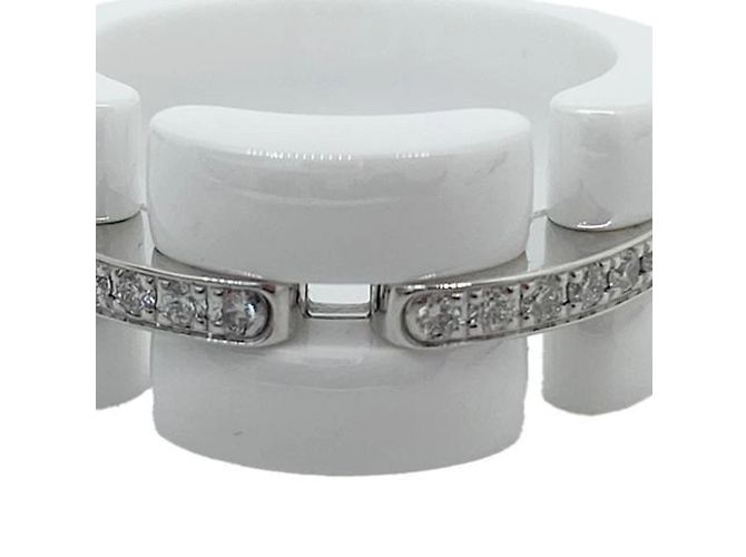 Anello Ultra Chanel in ceramica bianca e oro bianco 18K D'oro - vista 2