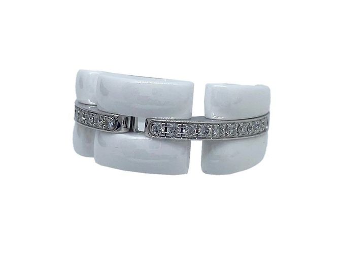 Anello Ultra Chanel in ceramica bianca e oro bianco 18K D'oro - vista 4