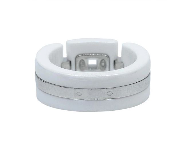Anello Ultra Chanel in ceramica bianca e oro bianco 18K D'oro - vista 5