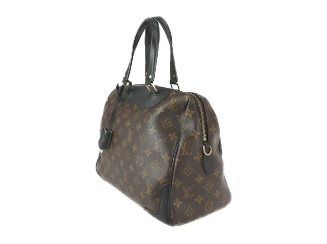 Borsa Louis Vuitton Retiro Marrone Nero Monogramma - vista 2