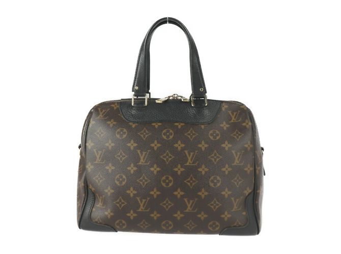 Borsa Louis Vuitton Retiro Marrone Nero Monogramma - vista 3