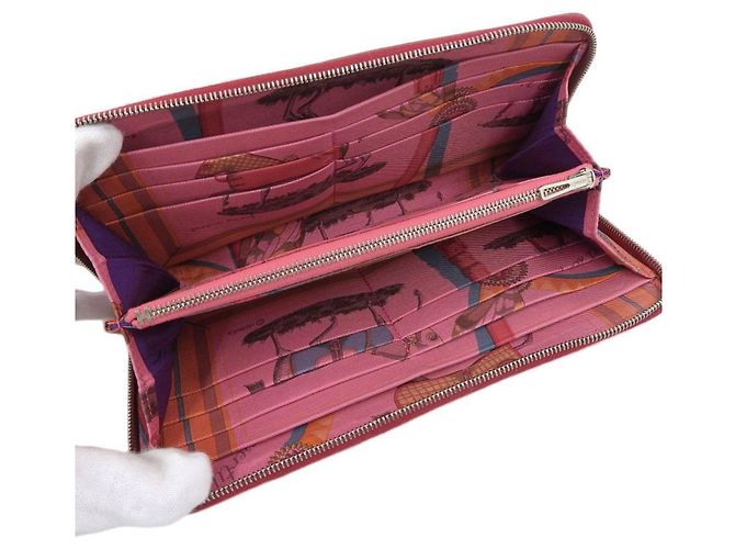 Hermès Hermes Azap Lang Wallet in Rouge H Rot - Ansicht 3