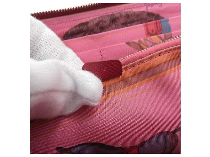 Hermès Hermes Azap Lang Wallet in Rouge H Rot - Ansicht 8
