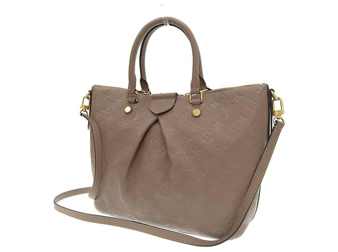 Borsa Mazarine MM in Monogram Empreinte Louis Vuitton Taupe - vista 2