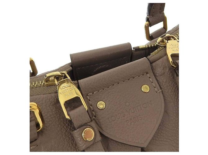 Borsa Mazarine MM in Monogram Empreinte Louis Vuitton Taupe - vista 4