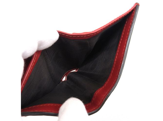 Billetera bi-fold roja Gucci - vista 3
