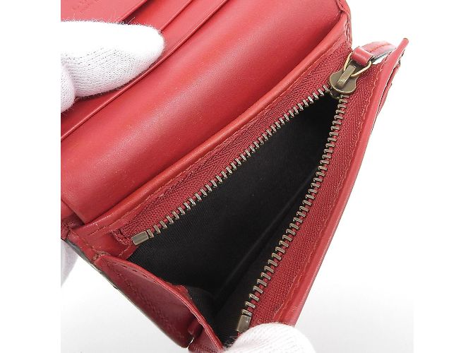 Billetera bi-fold roja Gucci - vista 4