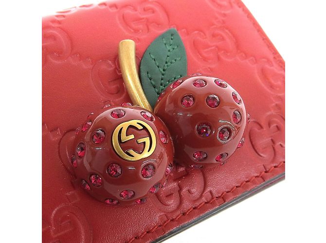 Billetera bi-fold roja Gucci - vista 5