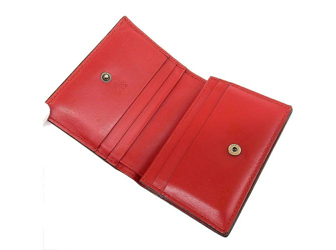 Billetera bi-fold roja Gucci - vista 7