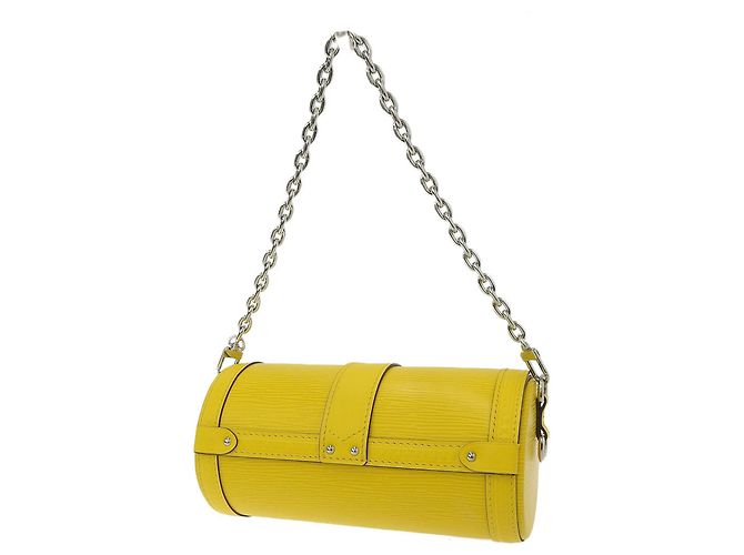 Borsa a Spalla Papillon Trunk Epi Louis Vuitton Giallo - vista 2