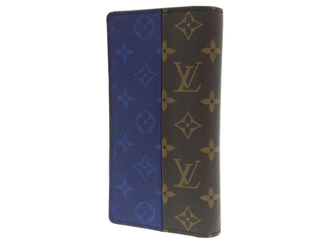 Portafoglio Lungo Fratello Monogramma Split Louis Vuitton Blu - vista 2