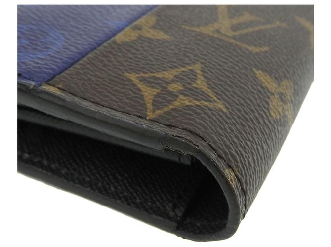 Portafoglio Lungo Fratello Monogramma Split Louis Vuitton Blu - vista 7