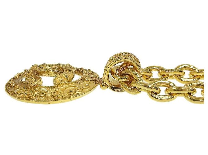 Chanel Vintage vergoldeter Kettengürtel Golden - Ansicht 6