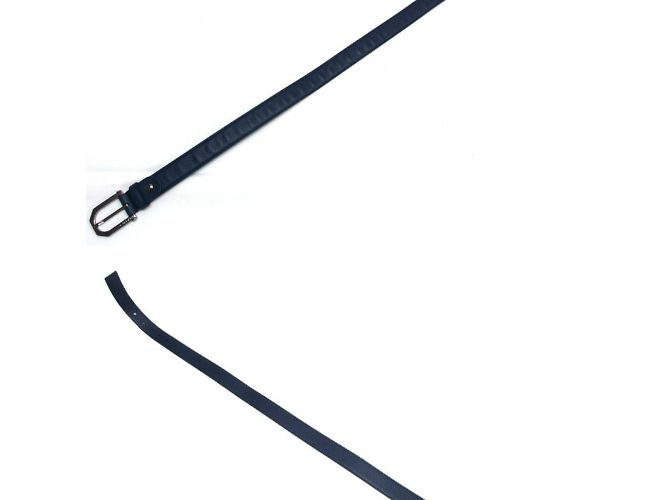 Bulgari Bvlgari Navy Leder Gürtel Marineblau - Ansicht 2