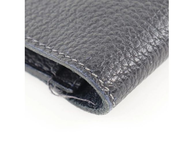 Hermès Hermes Dogon GM Togo Langbörse Marineblau - Ansicht 3